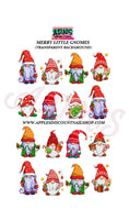 Merry little Gnomes water nail decals