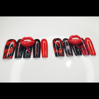 Black & Red Press On Nails, Queen Press On Nails, Xl Square Nails, Lip Nails, 3D Nails,Hustle Hard Nails, Marble Nails, Queen Nails, Nails