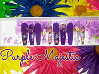 Purple Majestic Press on nails