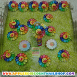 Smile Rainbow Flower Nail Size Charms