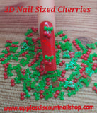 3d Color Cherry Nail Size Charms