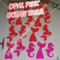 OCEAN TAILS SHEET NAIL SIZE STICKERS