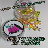 Mixed, Flat Back & Pointed Back Nail Crystals