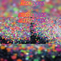 Neon Dots & Crushed Ice Sequins / 2 Gram Jar