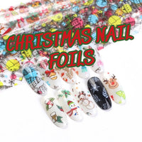 5pcs/Sets Christmas holo nail foils