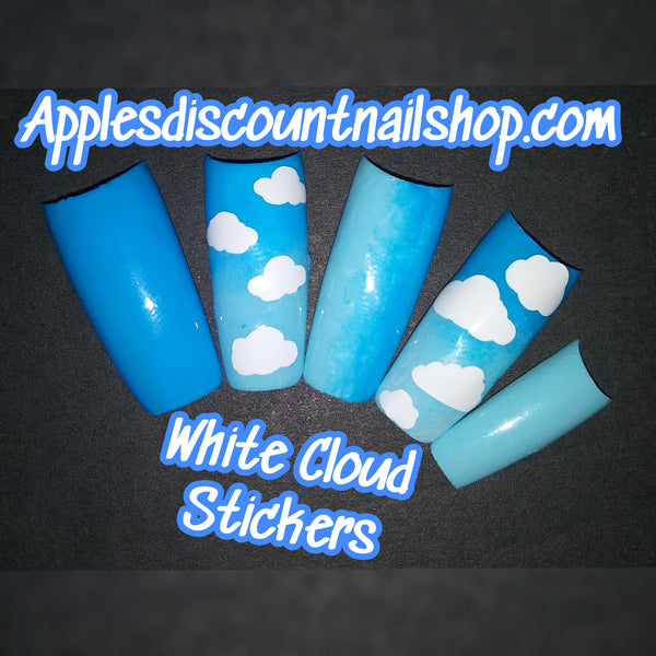 Cloud nail size stickers