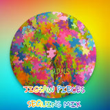 Multicolor Jigsaw/Autism Piece Nail Sequins