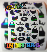 In my bag 20pc nail size stickers