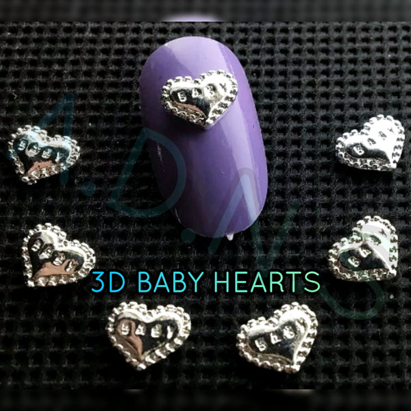 Copy of Silver (baby) Hearts