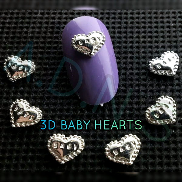 Silver (baby) Hearts