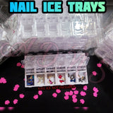 Nail Ice Tray, Nail Decor Storage Box