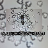 Hollow hearts 3d charms