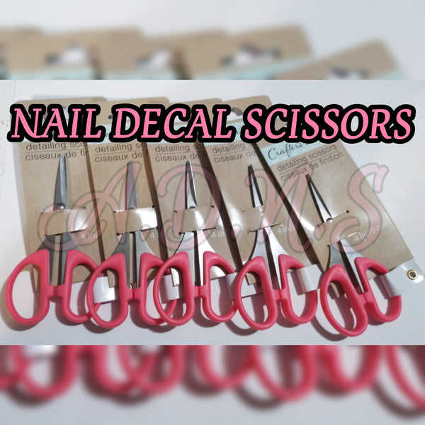 Perfect cut nail decal scissors