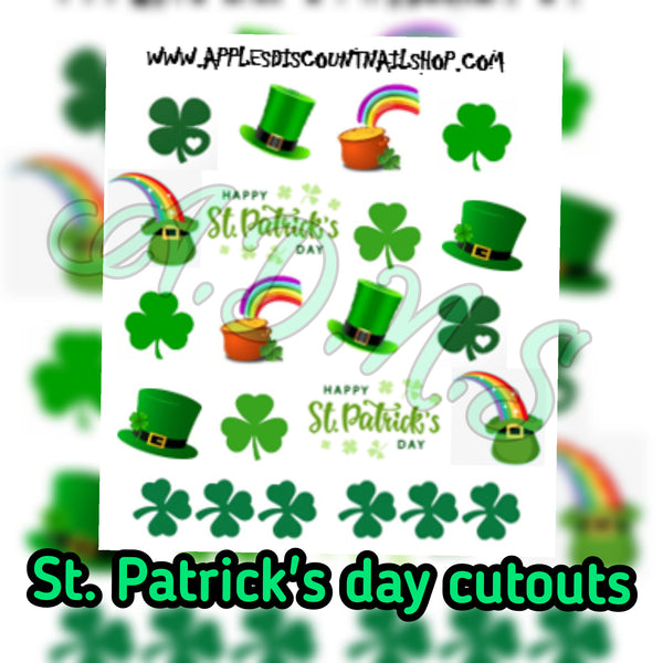 St. Patrick's day cutouts (transparent background)