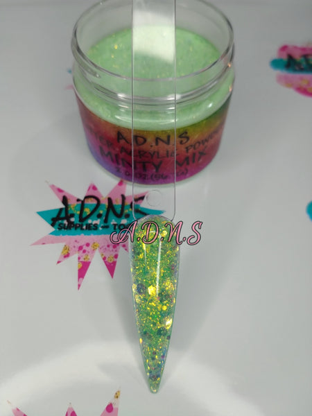 Minty Mix Holographic Glitter Acrylic Powder
