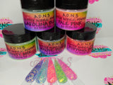 Mixed Fluorescent Holographic Acrylic Powder Collection