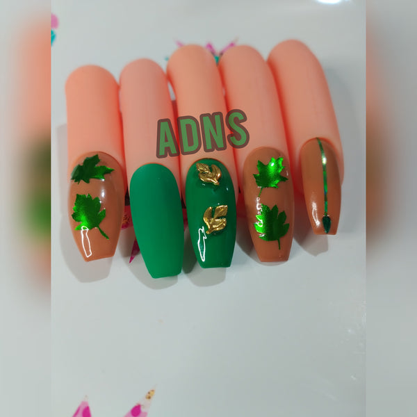 FALL LEAVES NAIL STICKER