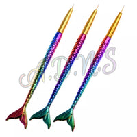 3pcs/set Mermaid Nail Art Brush Painting Pen Liner Drawing