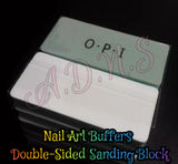 2Pc Nail Art Buffers Double-Sided Sanding/ Polishing Block
