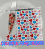 Valentine's Day Cutout Nail Decals (TRANSPARENT BACKGROUND)