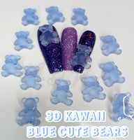 Kawaii 3d Cute Bear Nail Charms/ Teddy Bear Nail Charms