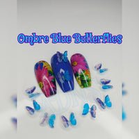 Colorful 3D Butterfly Nail Charms