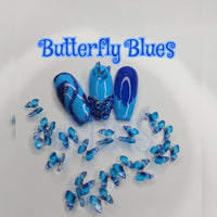 Colorful 3D Butterfly Nail Charms