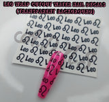 Zodiac Wraps Cutout Water Nail Decals