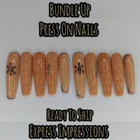 Bundle Up Press On Nails, 2x Nails, Sweater Nails, Winter Nails, Brown Nails, Pop Art Nails, Hand Painted Nails, Snowflake Nails, Fashion