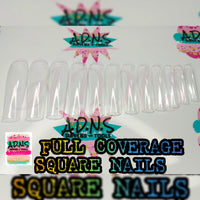 XXL Square Nails, Full Coverage Nails, 2xl Nails