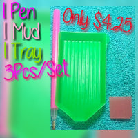 Nail Art Pen & Mud/ Pen, Mud, & Tray